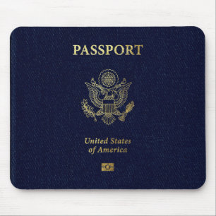 Tapis De Souris [200] Couverture de passeport américaine