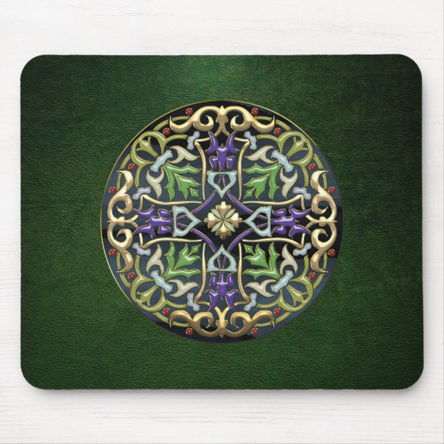 Tapis De Souris [200] Croix celtique [Or avec émail noir] (Devant)