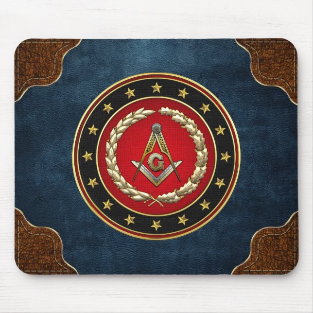 Tapis De Souris [200] Masonic Square and Compass [3rd Degree] (Devant)