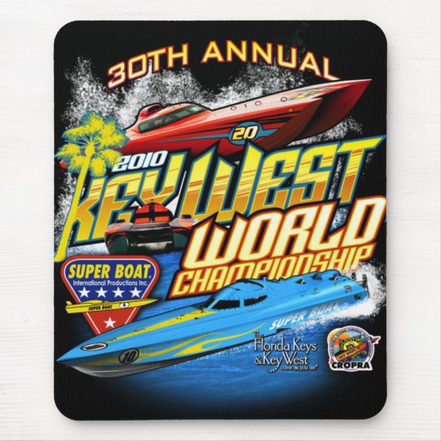 Tapis de souris 2010 de champion de Key West Wld (Devant)