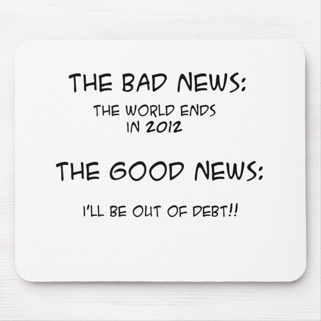 Tapis De Souris 2012 sur la dette (Devant)