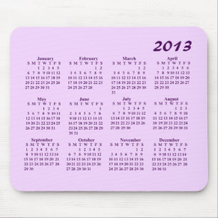 Tapis De Souris 2013 calendrier Mousepad