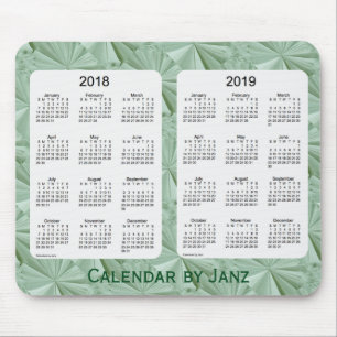 Tapis De Souris 2018-2019 calendrier de diamants de sauge par Janz