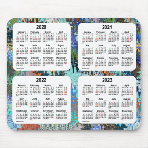 Tapis De Souris 2020-2023 calendrier de vacances d'édredon fol par