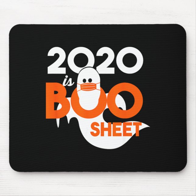 Tapis De Souris 2020 est boo feuille fantôme halloween  (Devant)