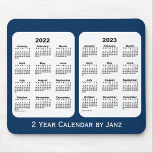 Tapis De Souris 2022-2023 Police Box Blue 2 Year Calendar par Janz