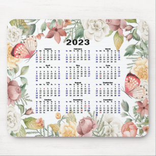 Tapis De Souris 2023 Calendar Custom