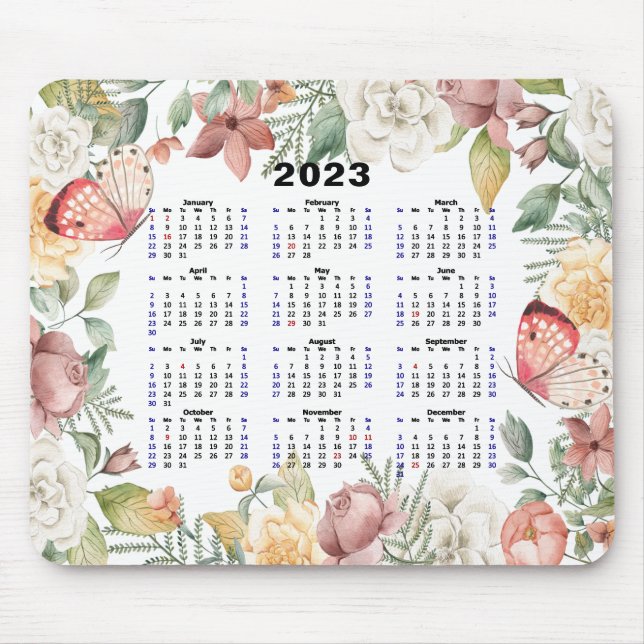 Tapis De Souris 2023 Calendar Custom (Devant)