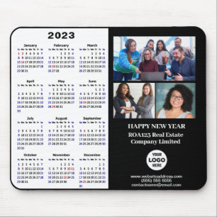 Tapis De Souris 2023 Calendrier Entreprise Photo Logo Entreprise P