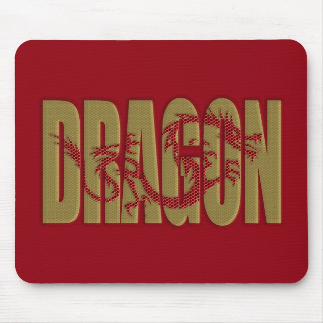 Tapis De Souris 2024 "or" dragon pavé de souris (Devant)