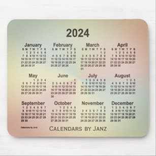 Tapis De Souris 2024 San Telmo Rainbow Calendar by Janz