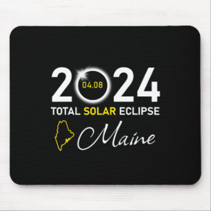 Tapis De Souris 2024 Total Solaire Eclipse Maine État