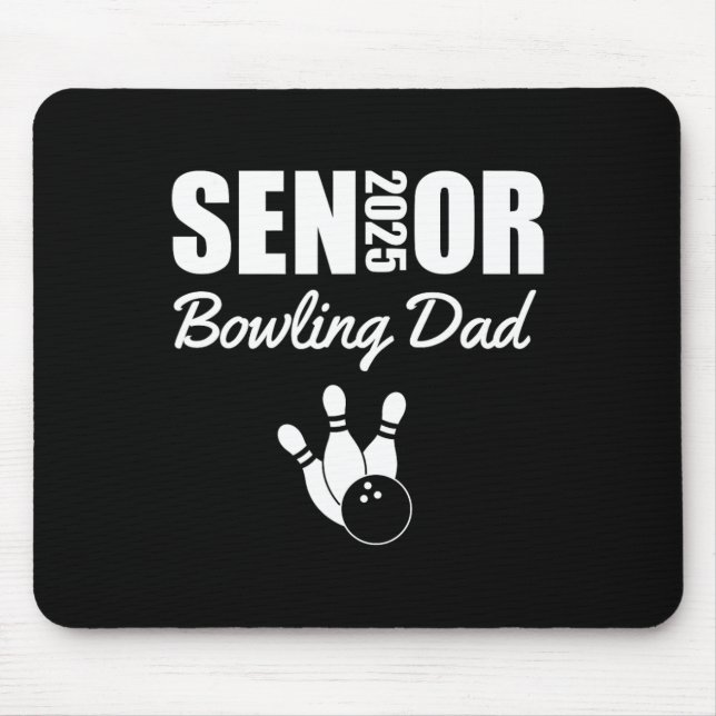 Tapis De Souris 2025 Senior Bowling Dad Bowling Team Parent Helper (Devant)