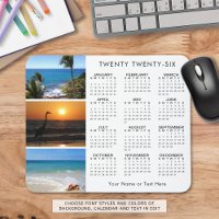 2026 Calendrier 3 photo couleur personnalisée pers