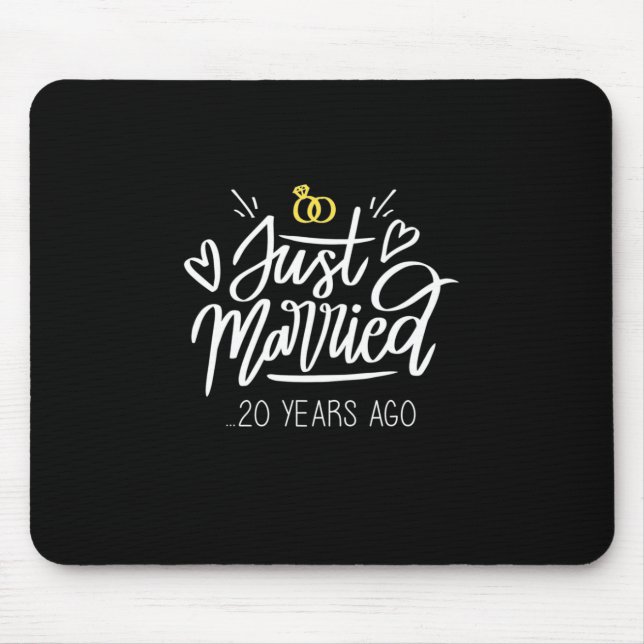 Tapis De Souris 20th Wedding Anniversary (Devant)