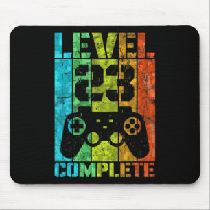 Tapis De Souris 23e anniversaire Homme Gamer plein niveau 23