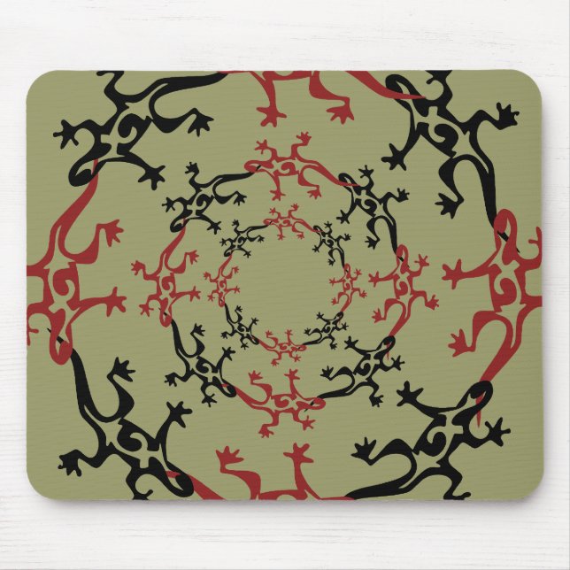 TAPIS DE SOURIS 24 GECKOS (Devant)