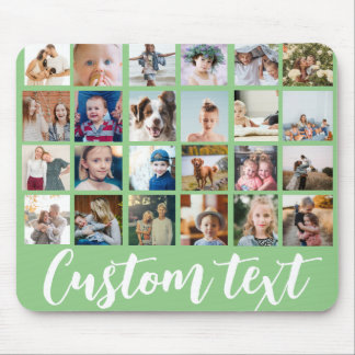 Tapis De Souris 24 photo grille collage texte personnalisé tendanc