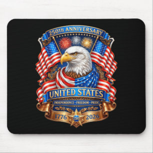 Tapis De Souris 250 Anniversaire USA Aigle Patriotique 250ème 4ème