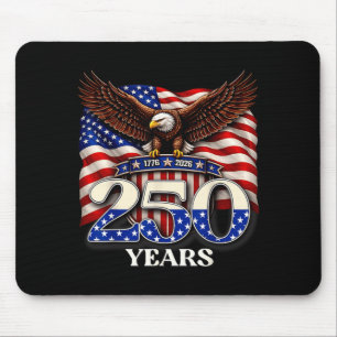 Tapis De Souris 250 Ans Américain 1776 2026 250e 4 Juillet Aigle