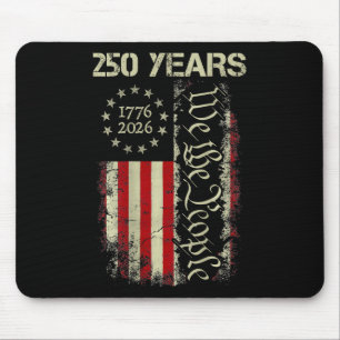 Tapis De Souris 250 Ans Amérique 1776 2026 Nous Le Peuple Drapeau 