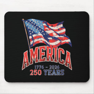 Tapis De Souris 250 Ans d'Amérique Anniversaire 250e Indépendance