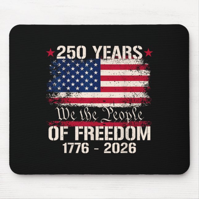 Tapis De Souris 250 Ans d'Amérique Le Peuple 4 Juillet 1776 (Devant)