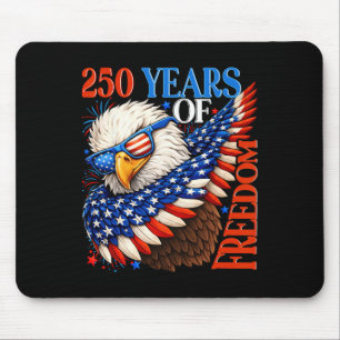 Tapis De Souris 250 Ans De Liberté 1776 2026 Ld Eagle Patriotique