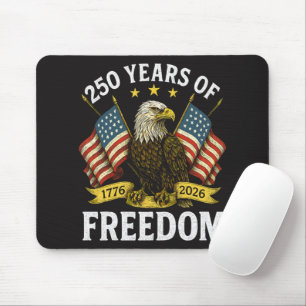 Tapis De Souris 250 ans de liberté 1776 2026 pygargue à tête blanc