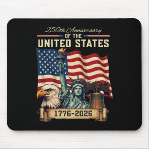 Tapis De Souris 250e anniversaire États-Unis Drapeau américain pat