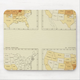 Tapis De Souris 25 Migrations entre États 1890 INLA