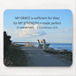 Tapis De Souris 2 Corinthians 12:9 My Grace is sufficient ...
