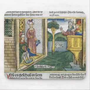 Tapis De Souris 2 Samuel 11 1-5 David voit Bathsheba se baigner,