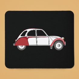 Tapis De Souris 2CV Deux Chevaux Dolly Oldtimer Rouge