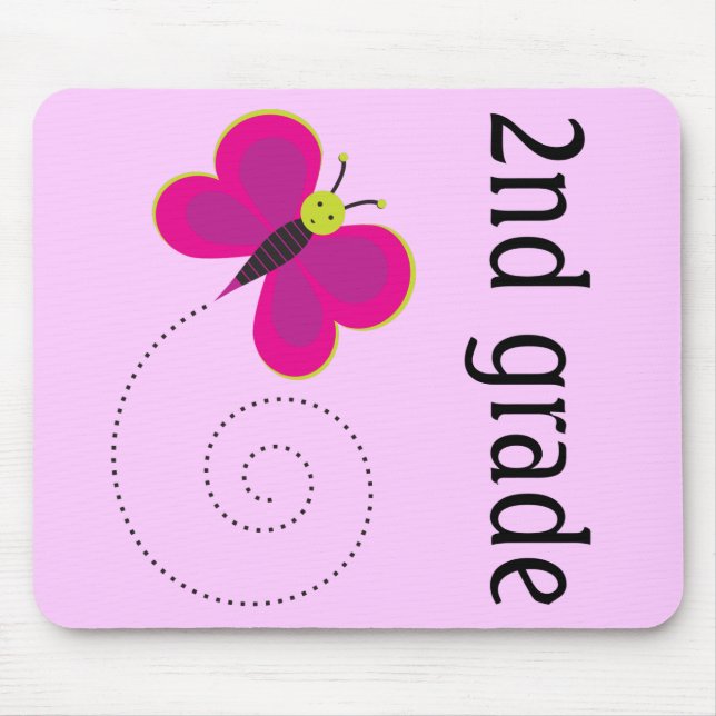 Tapis De Souris 2ème professeur Mousepad de catégorie de rose (Devant)