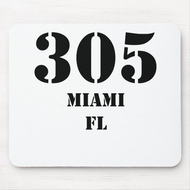 Tapis De Souris 305 Miami FL (Devant)