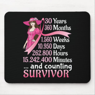 Tapis De Souris 30 Ans 360 Mois Et Comptage Cancer Du Sein Sur