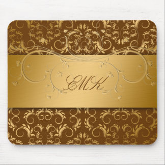 Tapis De Souris 311-Golden devinent le mousepad brun chocolat