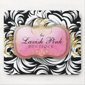 Tapis De Souris 311 le noir rose somptueux du plat |