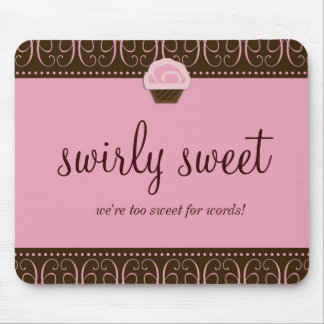 Tapis De Souris 311-Swirly Mousepad rose doux