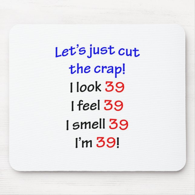 Tapis De Souris 39 coupons la merde (Devant)