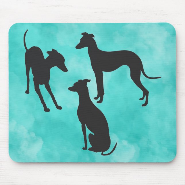 Tapis De Souris 3 Greyhounds italiens (Devant)