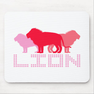 Tapis De Souris 3 Lions (Rouge)