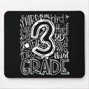 Tapis De Souris 3e équipe de typographie de 3e année Enseignant po