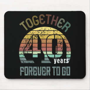 Tapis De Souris 40th Years Wedding Anniversary Gifts For Couples