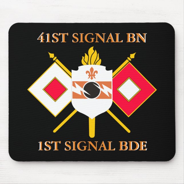 TAPIS DE SOURIS 41E BRIGADE SIGNAL BATTALION 1ÈRE (Devant)