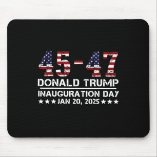 Tapis De Souris 45 - 47 Drapeau Usa Jour de l'investiture de Trump
