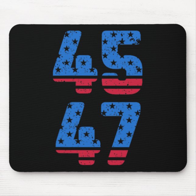 Tapis De Souris 45 47 Trump 2024 Jésus est mon sauveur Trump est m (Devant)