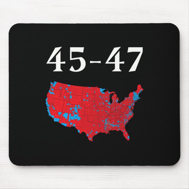Tapis De Souris 45 47 Trump Election Map 2024 (Devant)