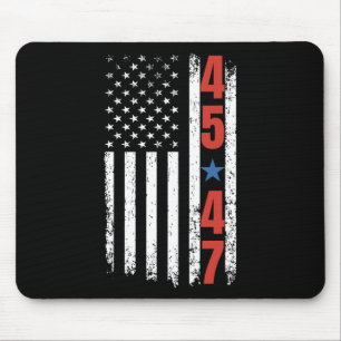 Tapis De Souris 45 47 Trump Président Trump Drapeau Vintage améric